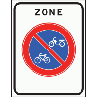 Zone verbod om fietsen en bromfietsen te plaatsen