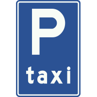 Parkeergelegenheid alleen bestemd voor taxi's
