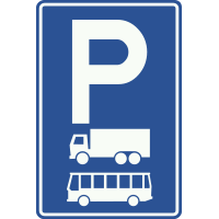 Parkeergelegenheid bestemd voor de voertuigcategorie en op de wijze die op het bord is aangegeven