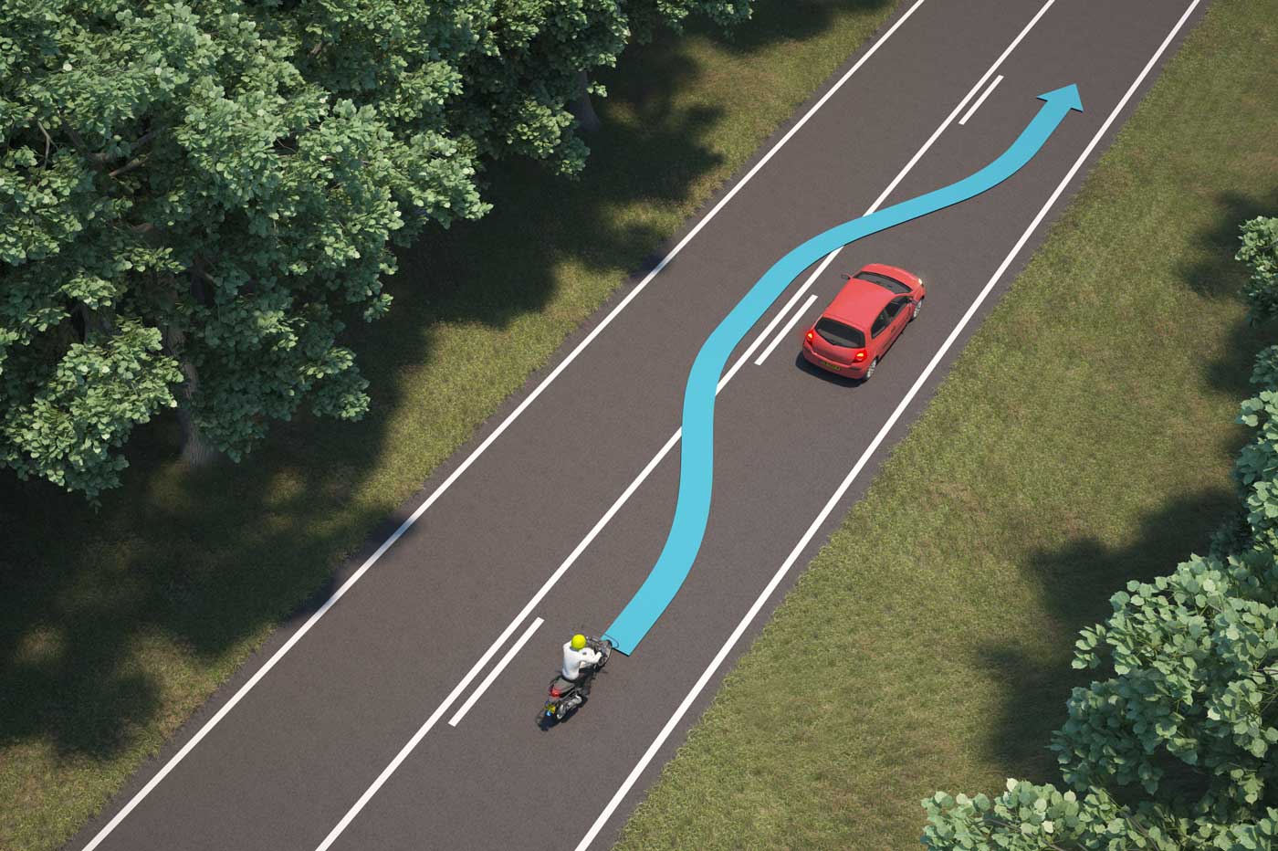 80km weg inhalen motor
