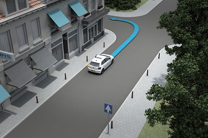 voorsorteren eenrichtingsweg auto