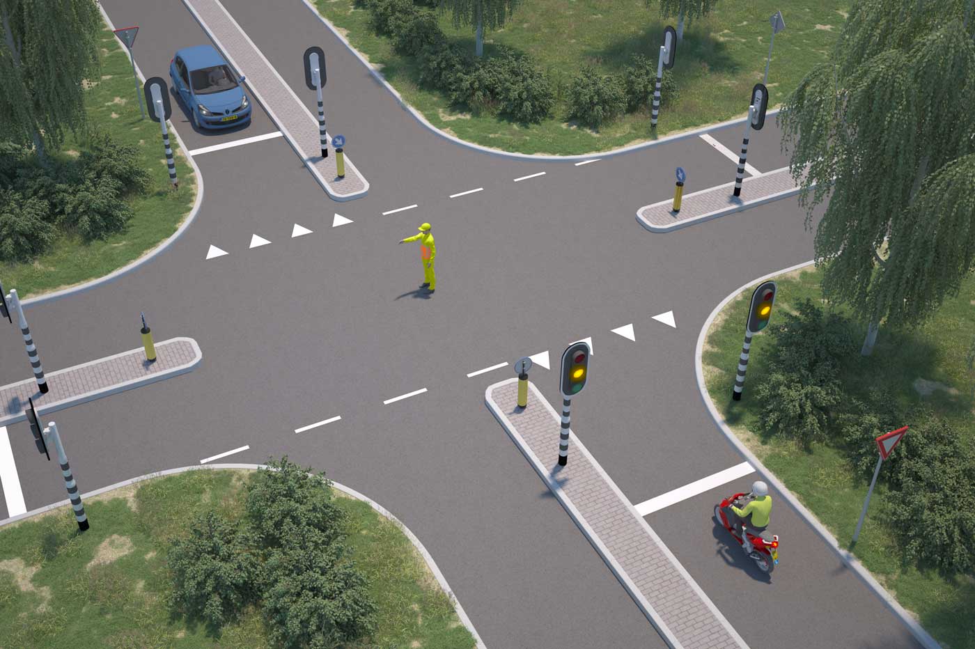 verkeersregelaar 02 bromfiets verkeersregelaar 02 bromfiets