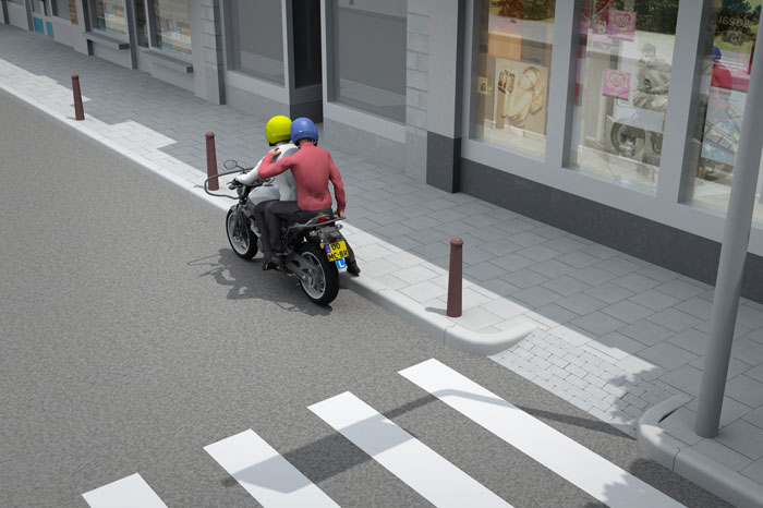 afstappen zebrapad