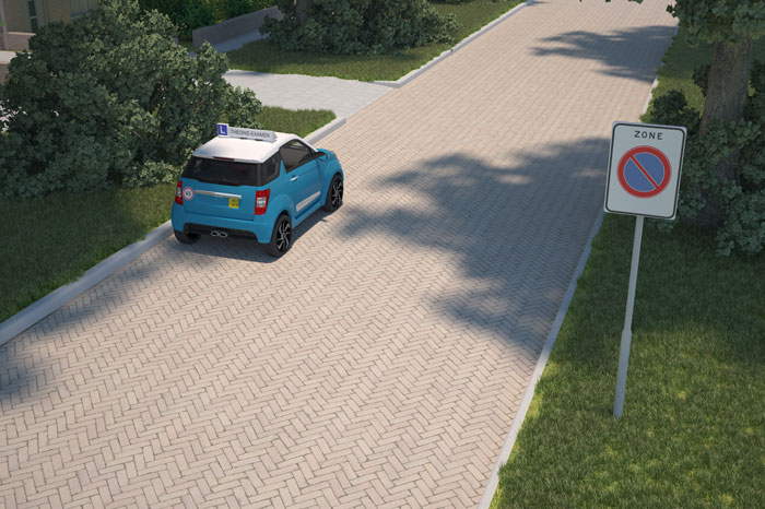 e1 zonebord brommobiel