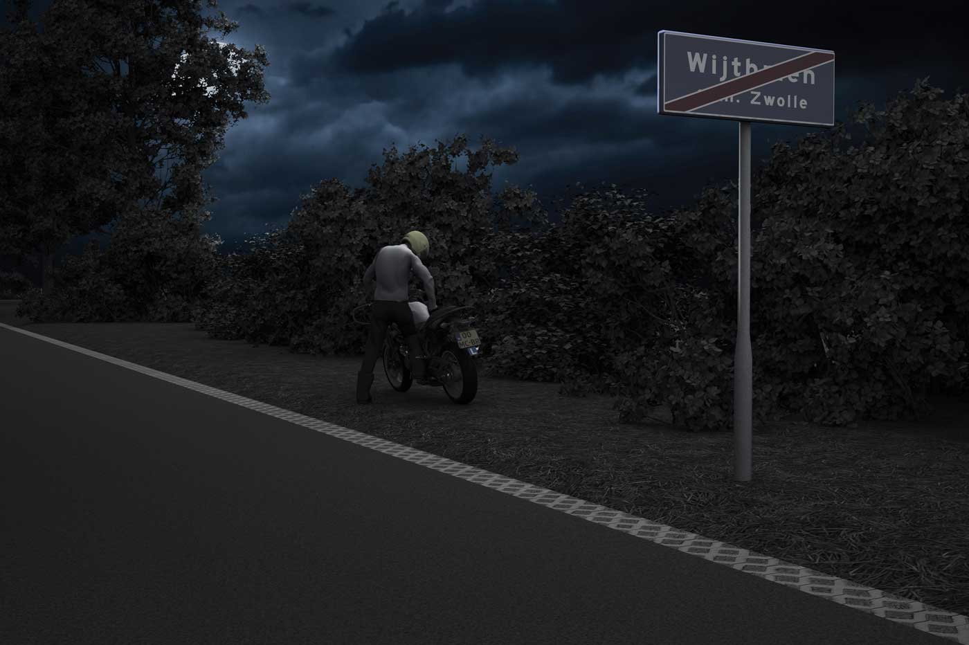 parkeren in de nacht