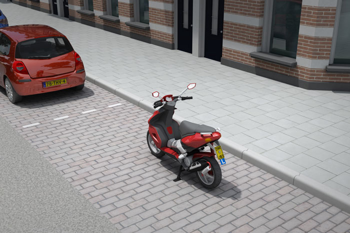 bromfiets parkeerplaats