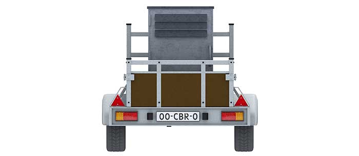 gewicht aanhangwagen achter
