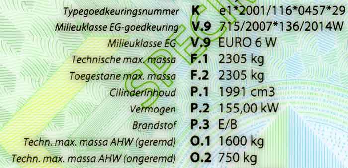kentekencard uitsnede 1