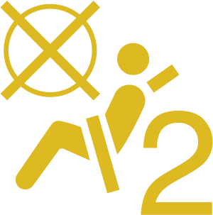 passagiersairbag uitgeschakeld