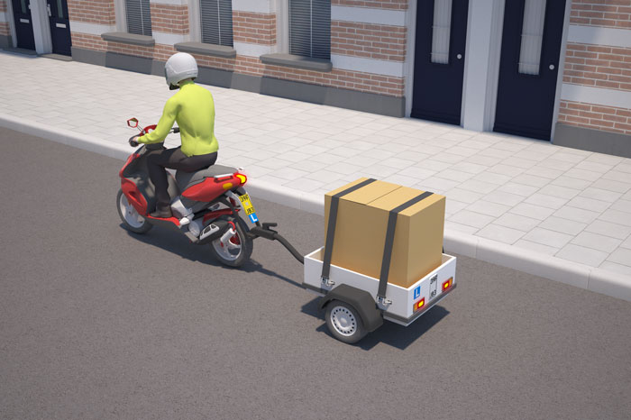 bromfiets aanhangwagen
