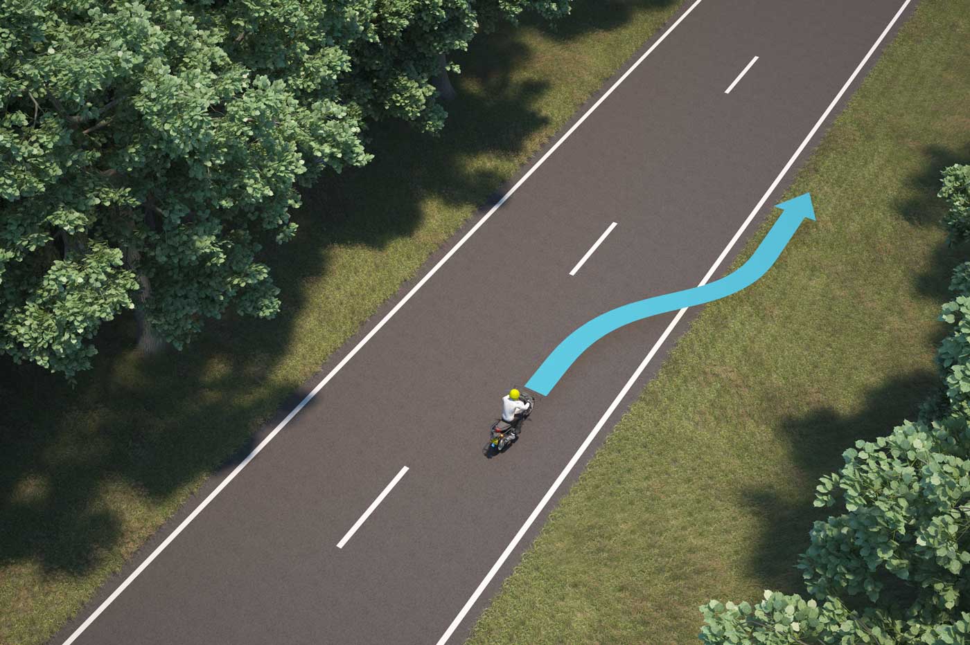 kantstreep berm motor kantstreep berm motor