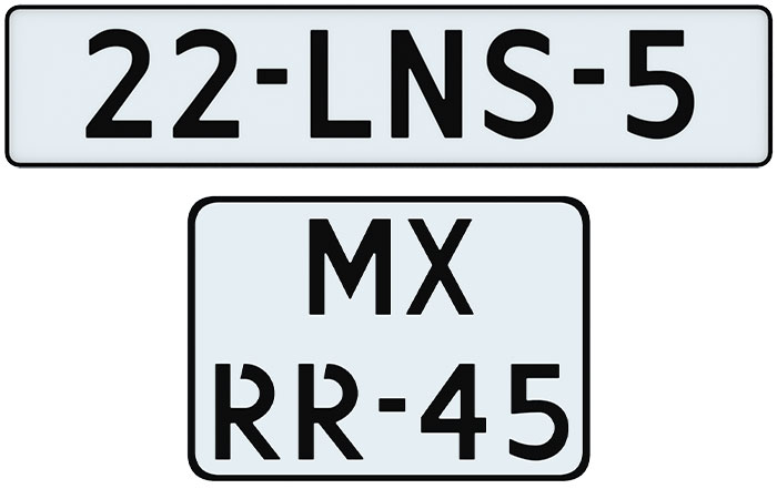kenteken lichte aanhangwagen