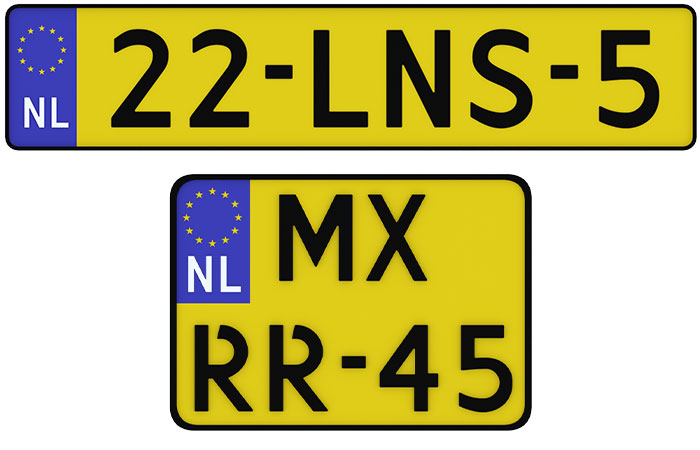 kenteken motorvoertuig