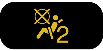 passagiersairbag uitgeschakeld