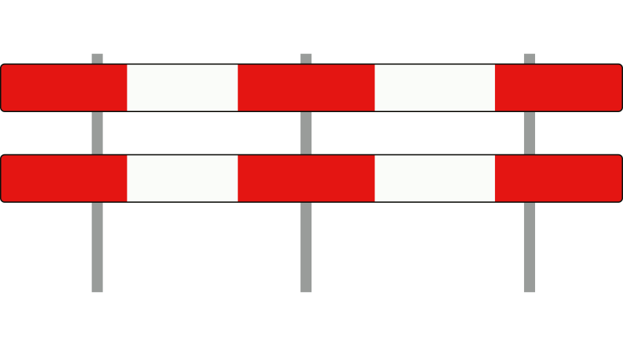 weg einde of dicht