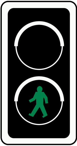verkeerslicht voetganger groen