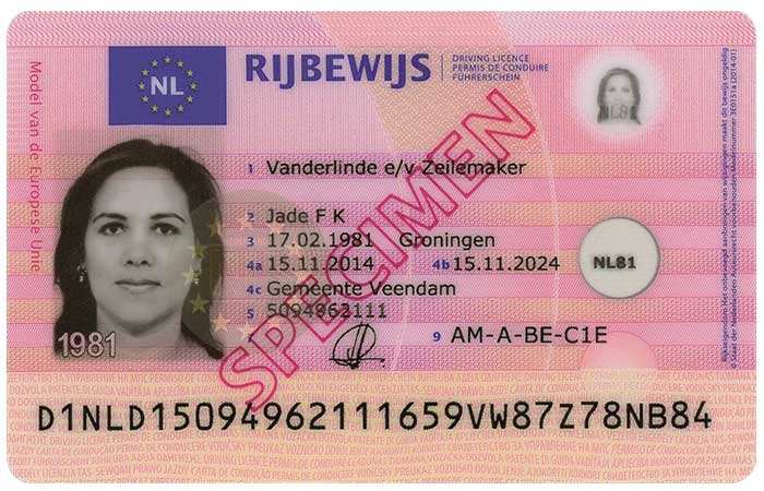 rijbewijs motorfiets 2014 voorzijde rdw 1