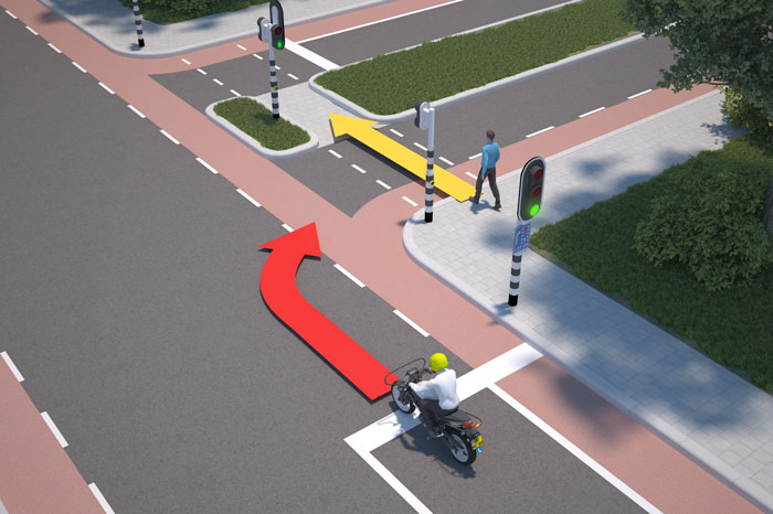 rechtsaf verkeerslicht