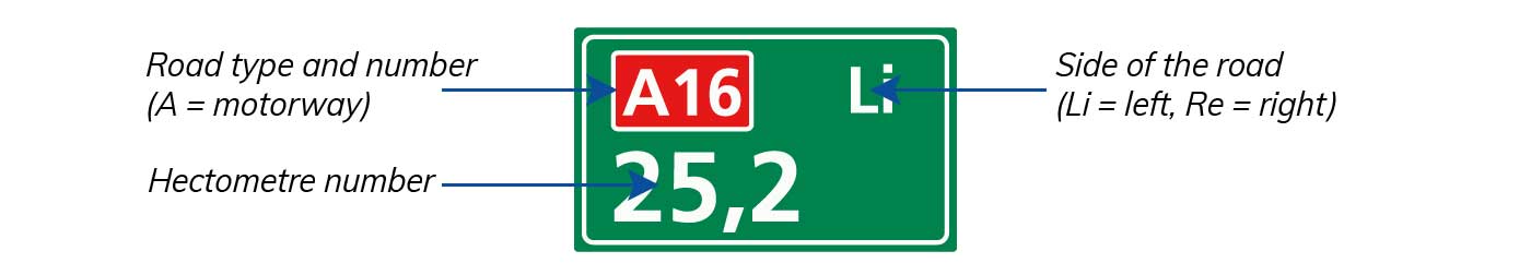 hectometerbordje en