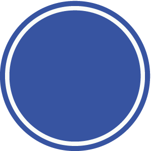 blauw rond