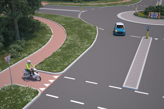 rotonde uit de voorrang