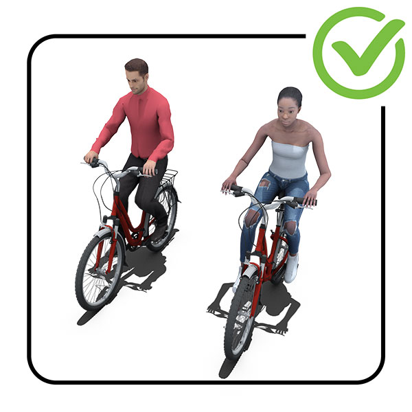 2 fietsers