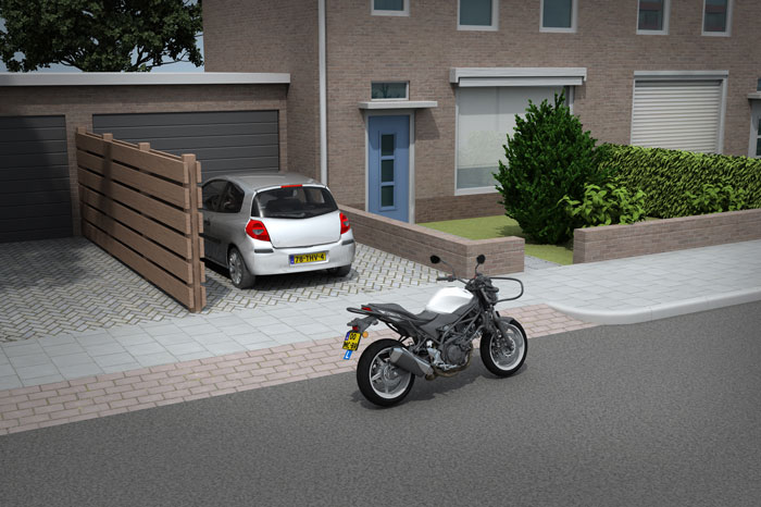 parkeren voor inrit