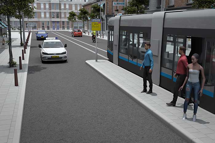 uitstappen tram vluchtheuvel