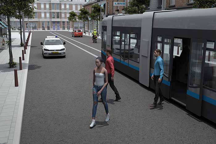 uitstappen tram