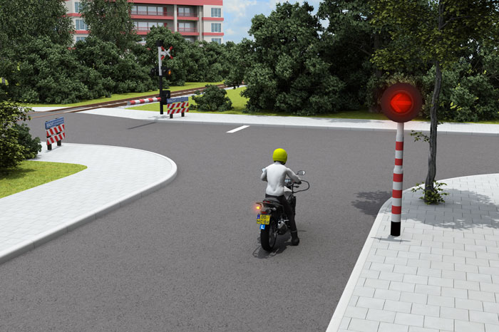 rood knipperlicht pijl