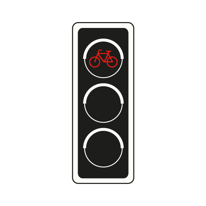 verkeerslicht fietser rood
