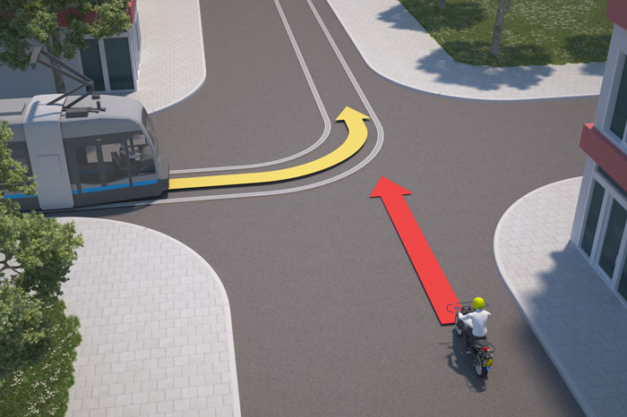 tram van links
